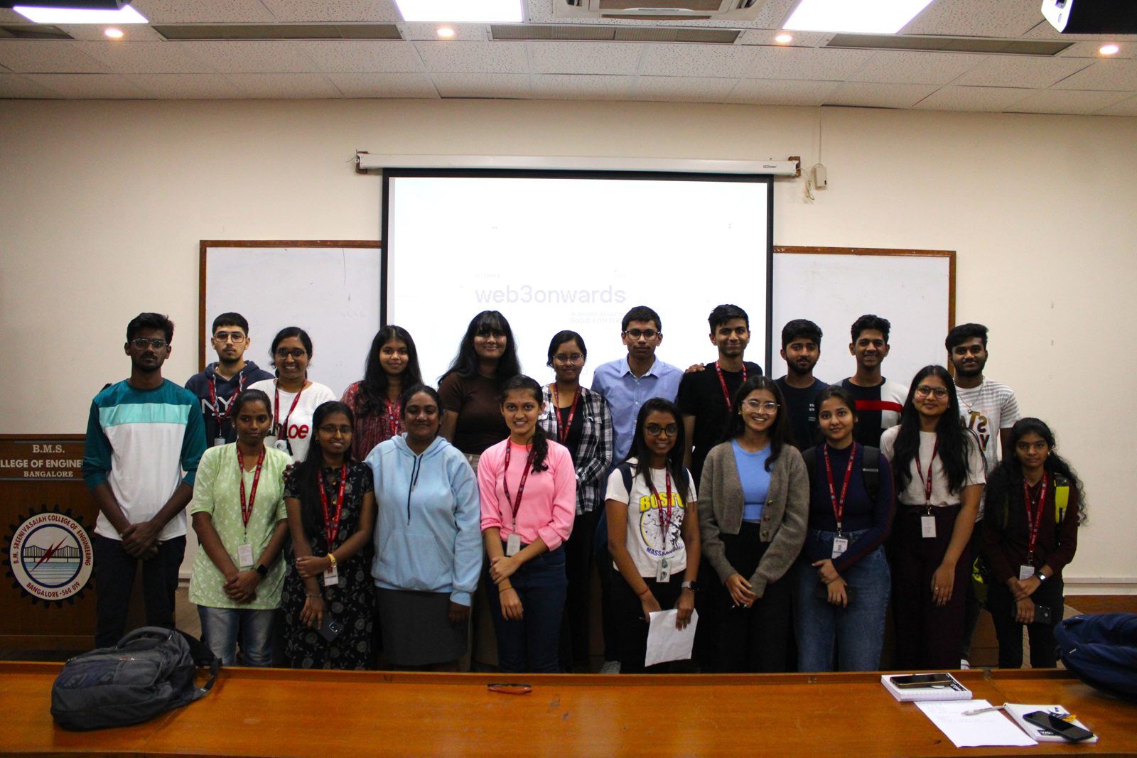 Group photo at BMS College of Engineering