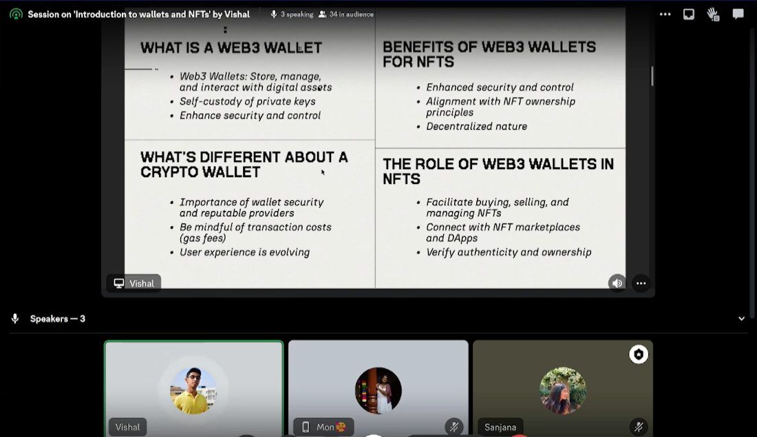 Online session: Wallets and NFTs